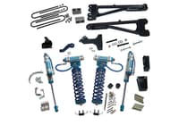 superlift 11-16 ford f-250/f-350 sd 4wd 6in lift kit w/repl radius arms & king coilovers rear shocks k989kg