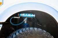 superlift 11-16 ford f-250/f-350 sd 4wd 6in lift kit w/repl radius arms & king coilovers rear shocks k989kg