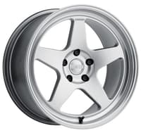 17x9 kansei knp hypersilver machined w/ polished lip 5x120 35mm