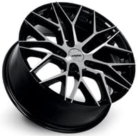 17x7.5 katana racing kr01 gloss black machined 5x108/4.25 40mm