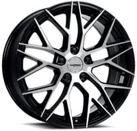 17x7.5 katana racing kr01 gloss black machined 5x108/4.25 40mm