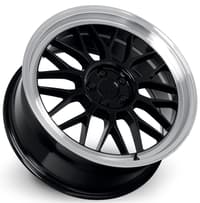 18x8 katana racing kr06 gloss black machined lip 5x4.5/114.3 40mm