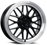 18x8 katana racing kr06 gloss black machined lip 5x4.5/114.3 40mm
