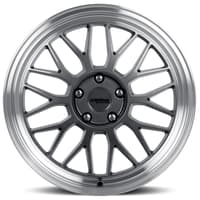 18x8 katana racing kr06 gloss gunmetal machined lip 5x100 40mm