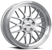 18x8 katana racing kr06 gloss silver machined lip 5x100 40mm
