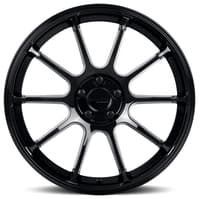 17x7.5 katana racing kr07 gloss black 5x108/4.25 40mm