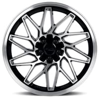 18x8 katana racing kr09 gloss black machined 5x4.25/108 5x4.5/114.3 40mm