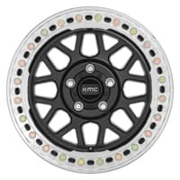 18x9 kmc km235 grenade crawl satin black w/ machined ring (true beadlock) 6x5.5/139.7 -24mm