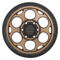 17x8.5 kmc km541 dirty harry matte bronze w/ black lip 6x5.5/139.7 0mm