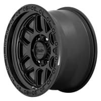 (clearance - no returns) 17x9 kmc km544 mesa satin black w/ gloss black lip 6x135 18mm