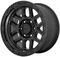 KMC KM544 Mesa Satin Black w/ Gloss Black Lip
