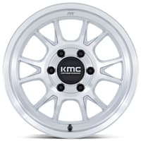 17x8.5 kmc km729 range gloss silver machined 6x5.5/139.7 -10mm