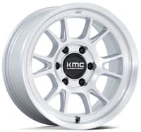 17x8.5 kmc km729 range gloss silver machined 6x5.5/139.7 -10mm