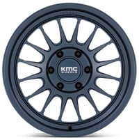 (clearance - no returns) 17x8.5 kmc km447 impact forged monoblock metallic blue 6x135 0mm