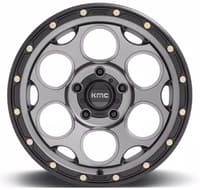 KMC KM541 Dirty Harry Satin Gray w/ Black Lip