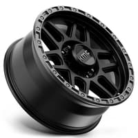20x9 kmc km544 mesa satin black w/ gloss black lip (8 lug) 8x170 18mm