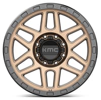 20x9 kmc km544 mesa matte bronze w/ black lip (8 lug) 8x180 18mm