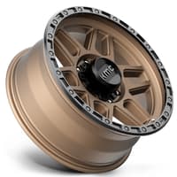 20x9 kmc km544 mesa matte bronze w/ black lip (8 lug) 8x180 18mm