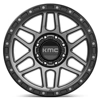 17x9 kmc km544 mesa satin black w/ grey tint (8 lug) 8x170 18mm