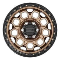 17x9 kmc km545 matte bronze w/ black lip 6x5.5/139.7 18mm