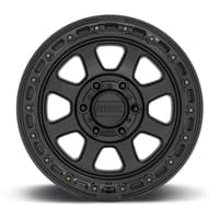 (clearance - no returns) 20x9 kmc km548 chase satin black w/ gloss black lip 6x5.5/139.7 18mm