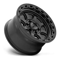 (clearance - no returns) 20x9 kmc km548 chase satin black w/ gloss black lip 6x5.5/139.7 18mm