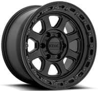 (clearance - no returns) 20x9 kmc km548 chase satin black w/ gloss black lip 6x5.5/139.7 18mm