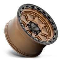 (clearance - no returns) 20x9 kmc km548 chase matte bronze w/ black lip 6x5.5/139.7 18mm