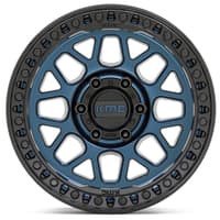 17x9 kmc km549 grs midnight blue w/ gloss black lip 6x5.5/139.7 -12mm