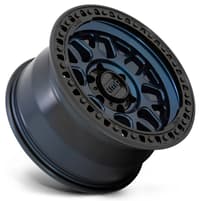 17x9 kmc km549 grs midnight blue w/ gloss black lip 6x5.5/139.7 -12mm
