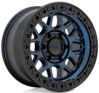 20x9 kmc km549 grs midnight blue w/ gloss black lip 6x135 18mm
