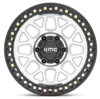 (clearance - no returns) 20x9 kmc km549 grs machined w/ satin black lip 5x5/127 0mm