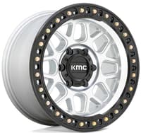 (clearance - no returns) 20x9 kmc km549 grs machined w/ satin black lip 5x5/127 0mm