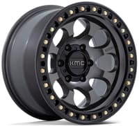 18x9 kmc km550 riot sbl anthracite w/ satin black lip 5x5/127 18mm
