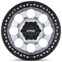(clearance - no returns) 18x9 kmc km550 riot sbl machined w/ satin black lip 5x5/127 18mm