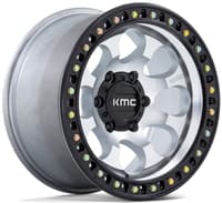 (clearance - no returns) 18x9 kmc km550 riot sbl machined w/ satin black lip 5x5/127 18mm