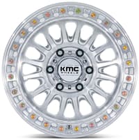 18x9 kmc km552 ims gloss silver machined 6x5.5/139.7 30mm