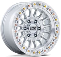 18x9 kmc km552 ims gloss silver machined 6x5.5/139.7 30mm