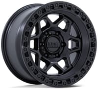 KMC KM553 Torx Matte Black w/ Gloss Black Lip