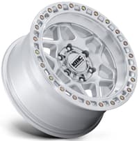 17x8.5 kmc km553 torx gloss silver machined 6x5.5/139.7 25mm
