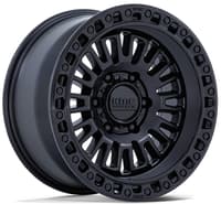 KMC KM554 Aztec Matte Black w/ Gloss Black Lip