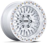 KMC KM554 Aztec Gloss Silver Machined