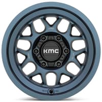 (clearance - no returns) 18x8.5 kmc km725 terra metallic blue 5x5/127 -10mm