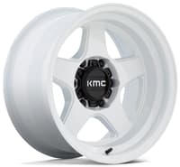 17x8.5 kmc km728 gloss white 6x5.5/139.7 -10mm