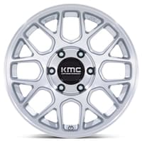 17x8.5 kmc km730 hatchet gloss silver machined 6x5.5/139.7 -10mm