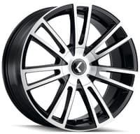 22x8.5 kraze kr183 spectra gloss black machined face 5x4.5/114.3 5x120 38mm
