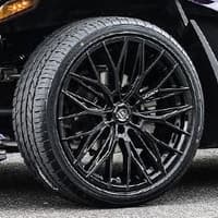 19x8.5 lexani aries full gloss black (custom)