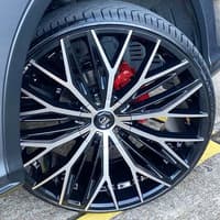 26x10 lexani aries gloss black machined w/ covered cap (custom)