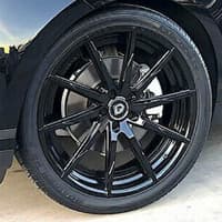 22x9 lexani css-15 full gloss black (custom)
