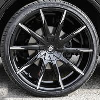 Lexani CSS-15 Gloss Black Machined Tips w/ Cap